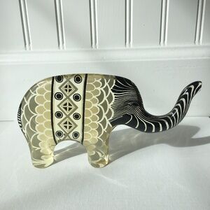 Abraham Palatnik Elephant Art Sculpture Lucite/Acrylic